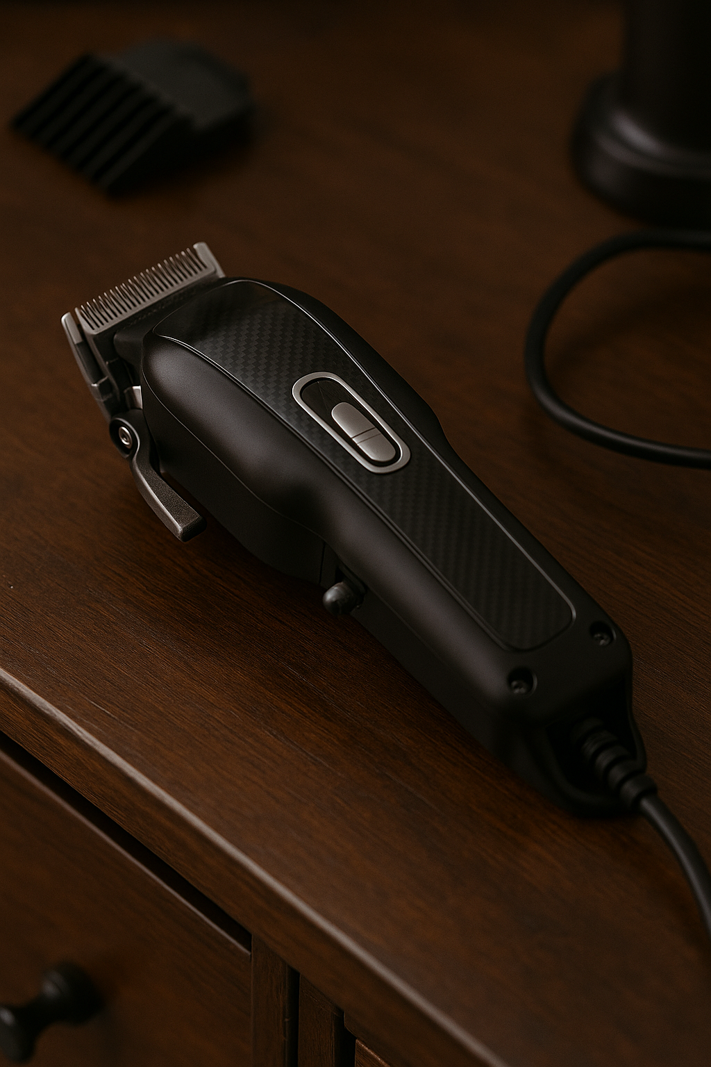 Professional hair clippers with guards